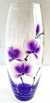 Ваза д/цветов стекл Джем фиолетовый Орхидея 26см/ZR43966/01/0087162 